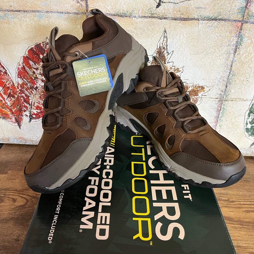 Skechers Men's Brown and Gray Athletic Shoes